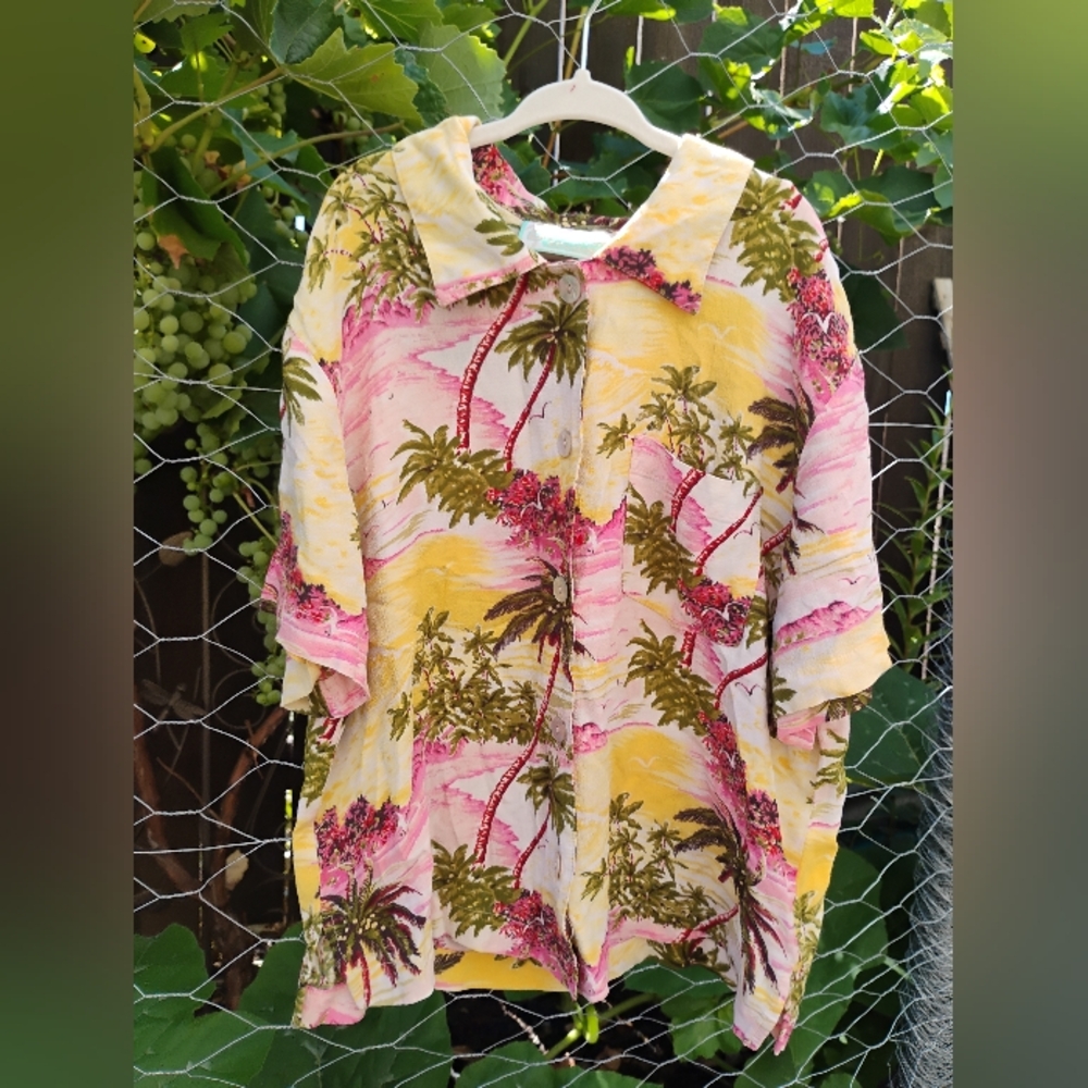 Old Maui Tropical Palm Shirt